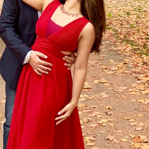 Red Stone gold necklace - Picture 2 of 2